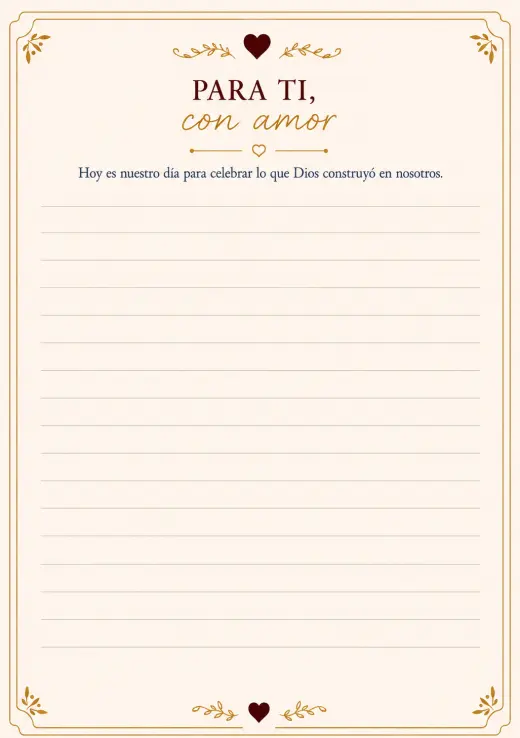 Carta de amor para el cónyuge