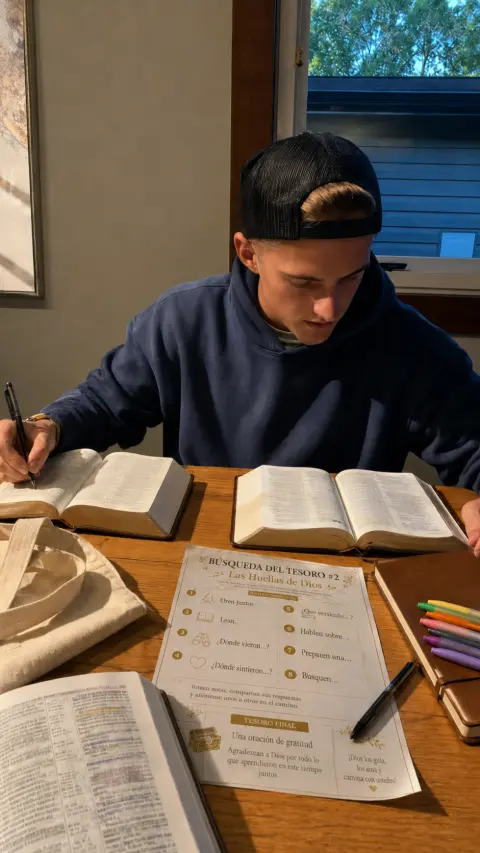 Pareja usando las Cartas Verdad o Reto Cristiano en casa